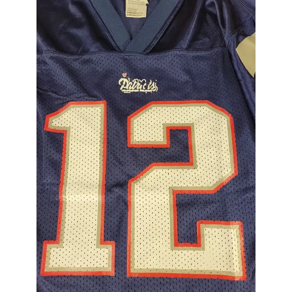 Reebok Tom Brady New England Patriots Jersey Youth Medium Boys Kids Children